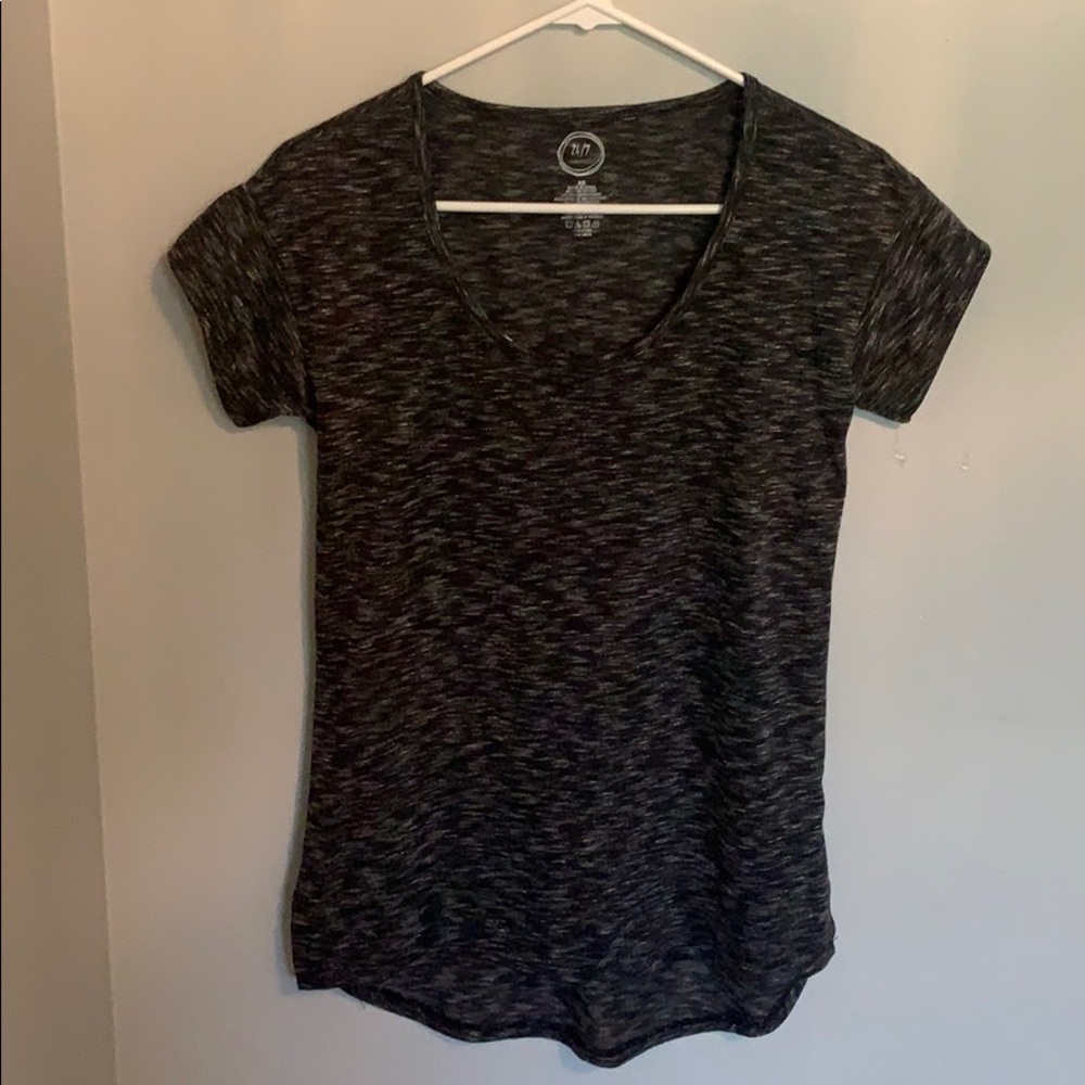 black t-shirt